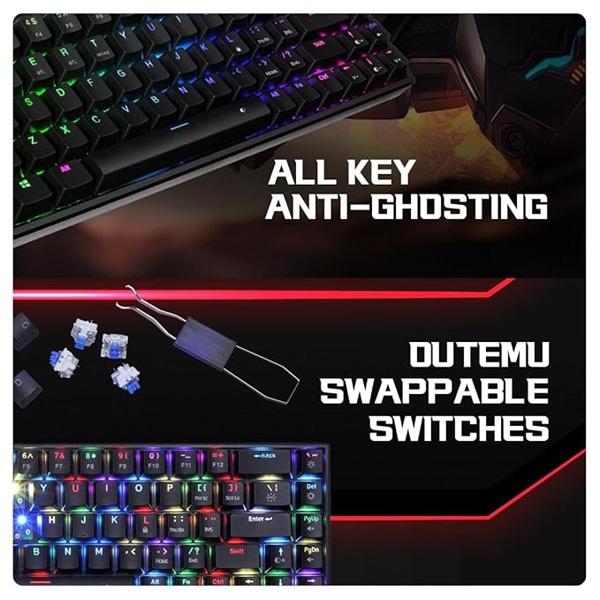 Cosmic Byte CB-GK-40 Artemis Wireless Mechanical Gaming Keyboard (Black)