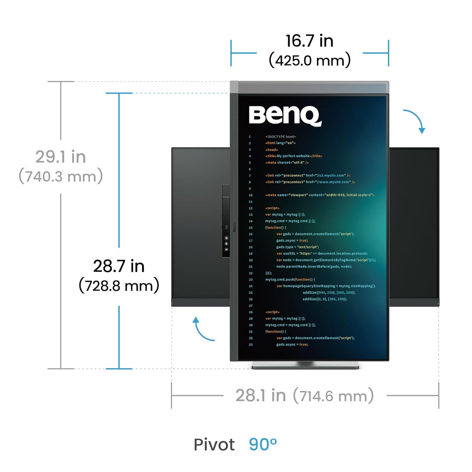 BenQ RD320U 32 Inch 4K(3840x2160) 60Hz 5ms IPS Panel Monitor With Type-C And Backlight
