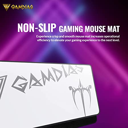 Gamdias Hermes E4 3-in-1 Combo with RGB Mechanical Gaming Keyboard RGB Mouse and Mousepad (White)