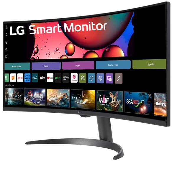 LG 34SR60QC-B 34-Inch WQHD 100Hz 5ms Curved VA Panel With USB-C (Black)