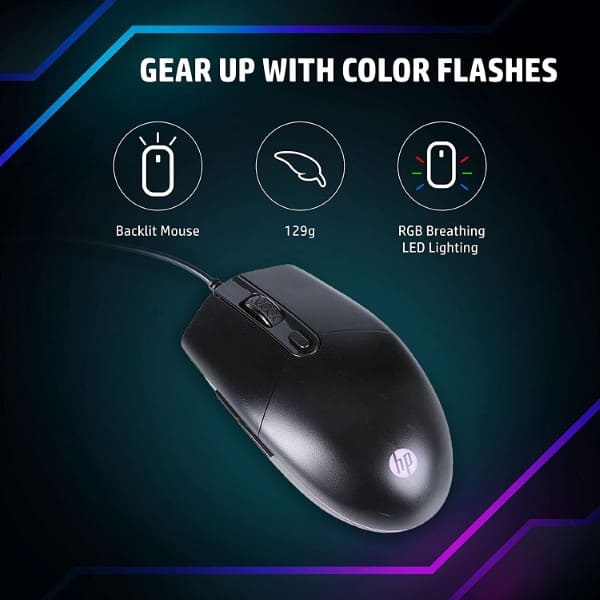 HP M260 RGB USB Wired Gaming Mouse with Adjustable DPI Button