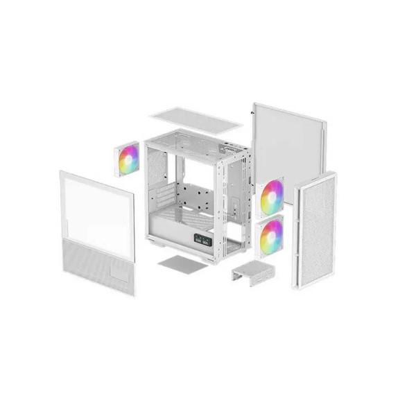 DeepCool CH360 Digital ARGB WH M-ATX Mini-Tower Cabinet (White)
