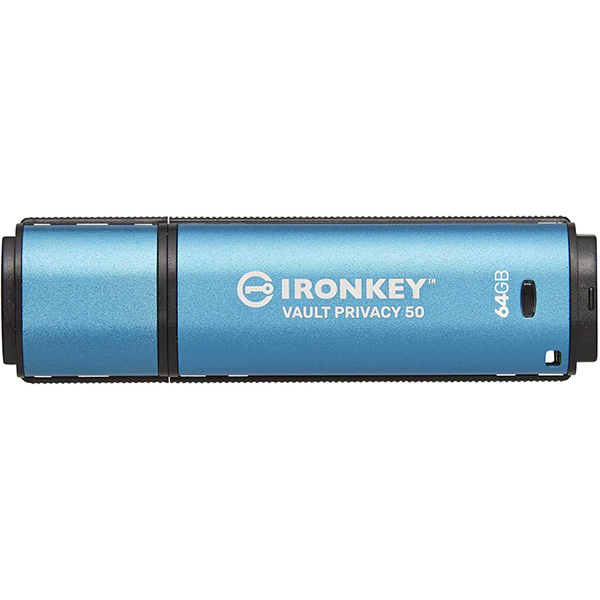 Kingston Iron Key Vault Privacy 50 64GB Encrypted USB 3.2 Gen 1 Pendrive