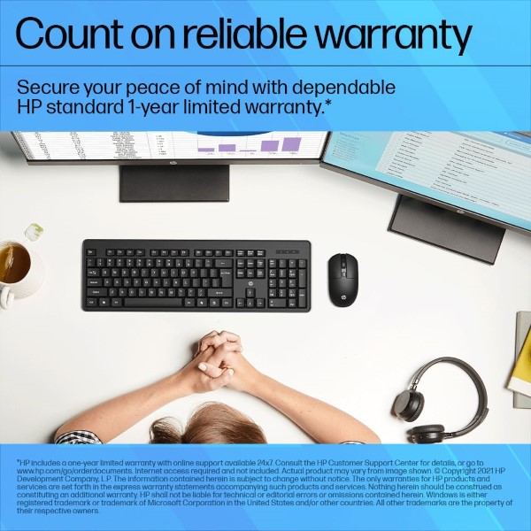 HP KM200 Wireless Keyboard and Mouse Combo