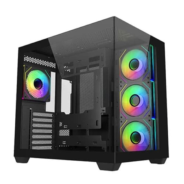 Cooler Master Elite 681 ARGB ATX Mid Tower Gaming Cabinet (Black)