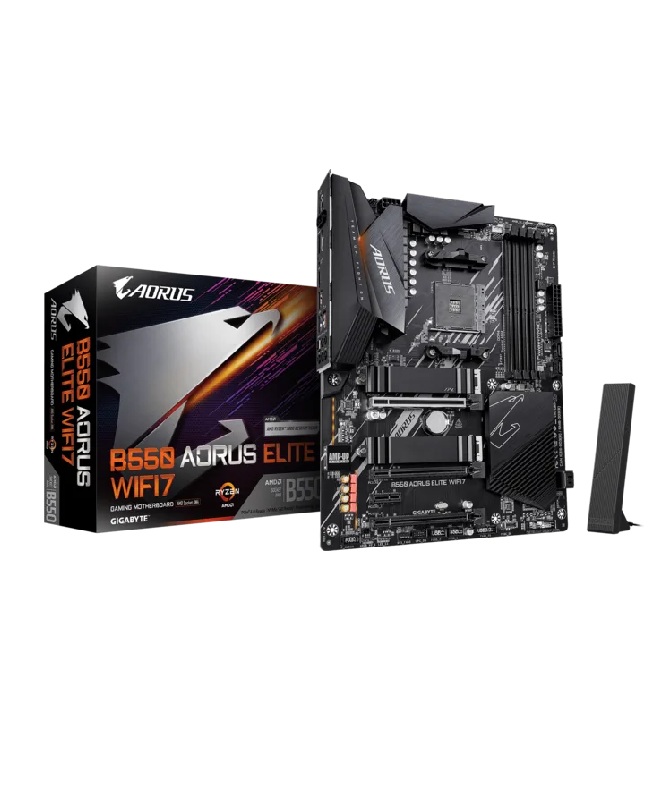 Gigabyte B550 Aorus Elite Wifi7 AMD AM4 ATX Gaming Motherboard