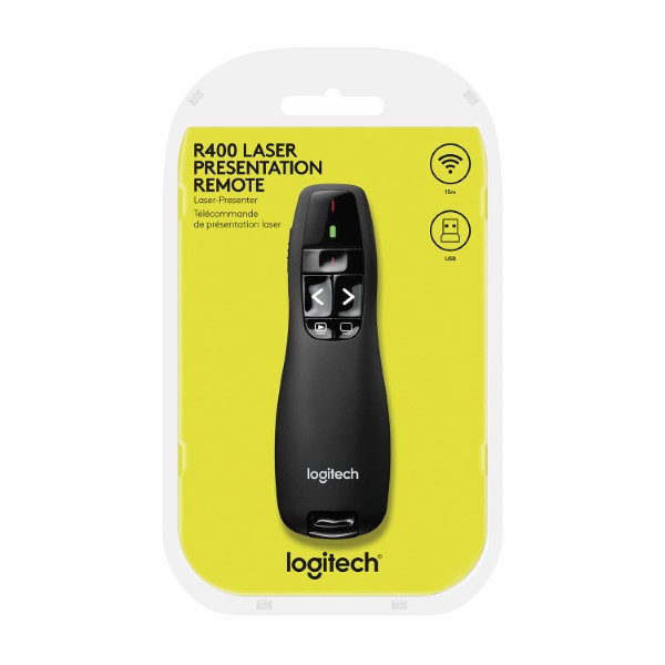Logitech R400 Wireless Presenter (Black)