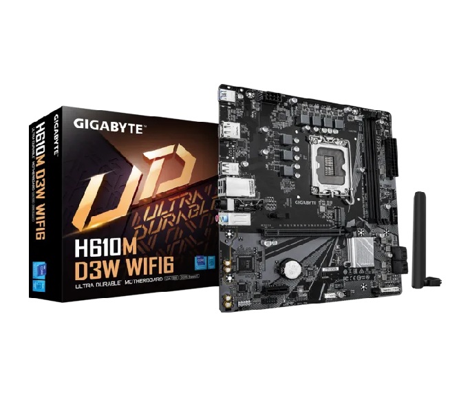 Gigabyte H610M D3W WIFI6 DDR5 Intel LGA1700 Micro-ATX Motherboard