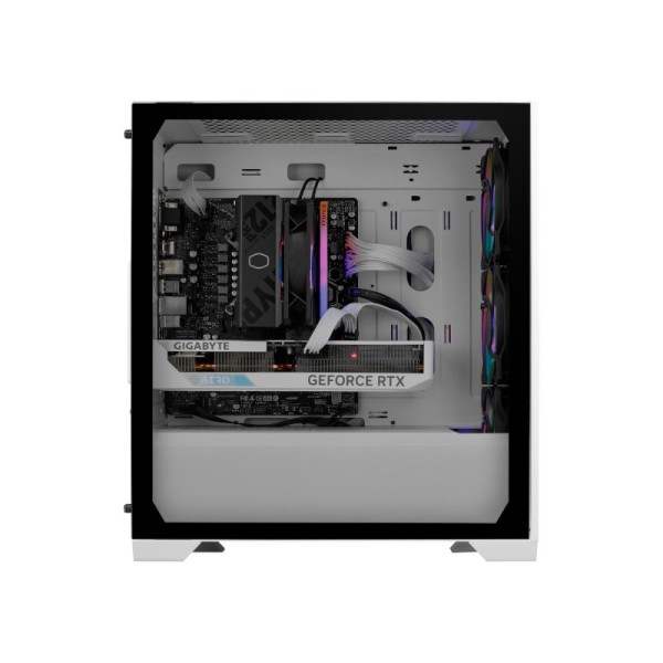 Cooler Master Elite 301 ARGB White Mini-Tower M-ATX Cabinet (White)