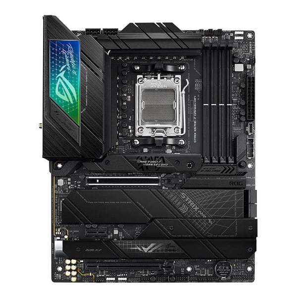 Asus Rog Strix X670E-F Gaming WIFI AMD AM5 LGA 1718 DDR5 ATX motherboard with Ryzen 7000 Series processor support