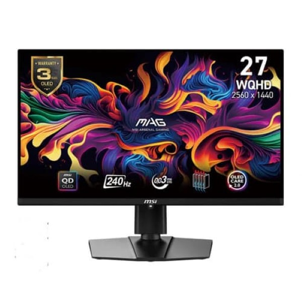 MSI Mag MAG271QPX QD OLED E2 27-Inch WQHD 0.03ms 240Hz QD-OLED Gaming Monitor