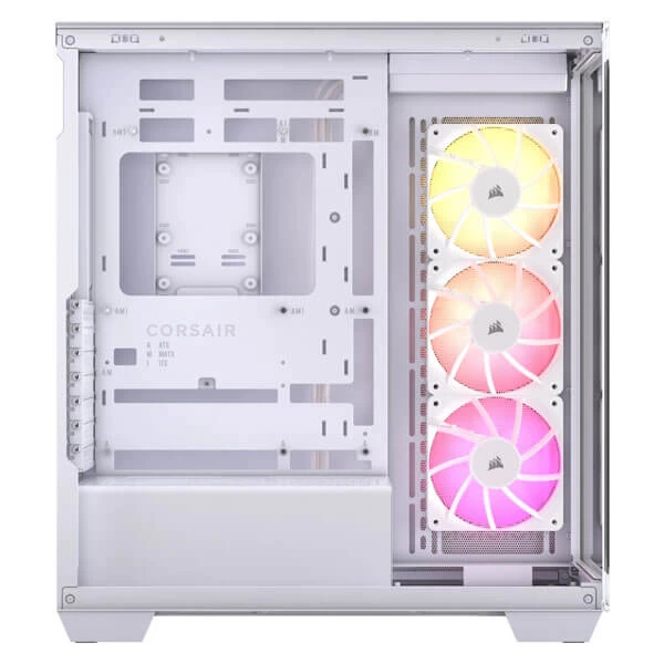 Corsair 3500X ARGB White Mid-Tower E-ATX Gaming Cabinet with tempered Glass Side Panel