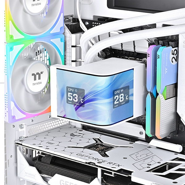 Thermaltake MAGCurve 360 Ultra ARGB Sync AIO 360MM Liquid Cooler White