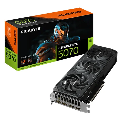 Gigabyte RTX 5070 Windforce 3 OC 12GB GDDR7 Graphics Card