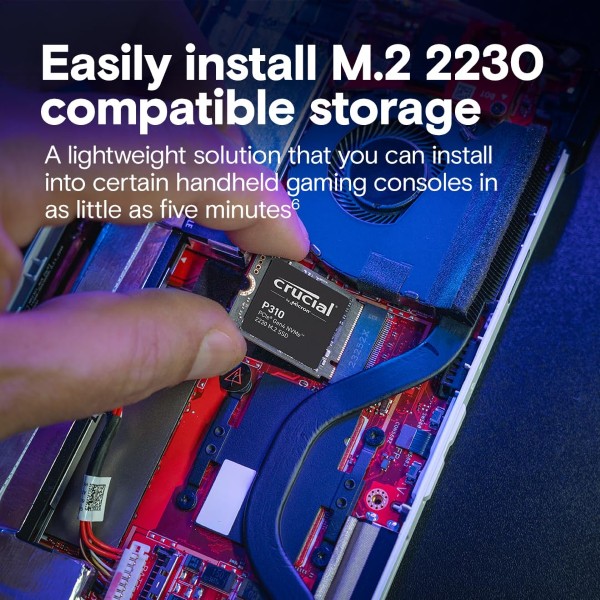 Crucial P310 2TB NVMe M.2 Gen4 2230 Internal SSD