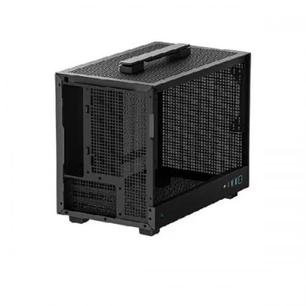 DeepCool CH160 M-ATX Mini-Tower Cabinet With Tempered Glass Side Panel (Black)
