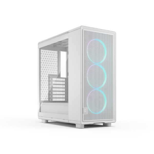 Fractal Design Epoch White TG RGB Light Tint Tempered Glass Side panel Atx Mid Tower Cabinet