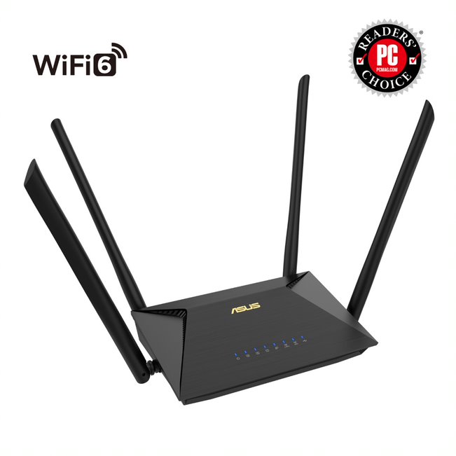 ASUS RT-AX53U dual-band WiFi 6 (802.11ax) AX1800 wireless router