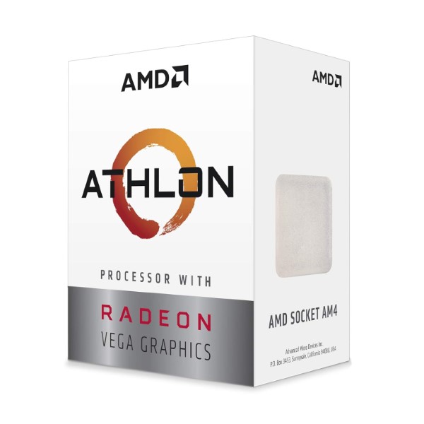 AMD Athlon 3000G desktop processor with Radeon Vega 3 graphics