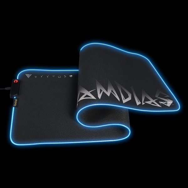 Gamdias Nyx-P3 Multi-Colored RGB Gaming Mousepad with 10 ARGB LED Effects and Non-Slip Rubber Base