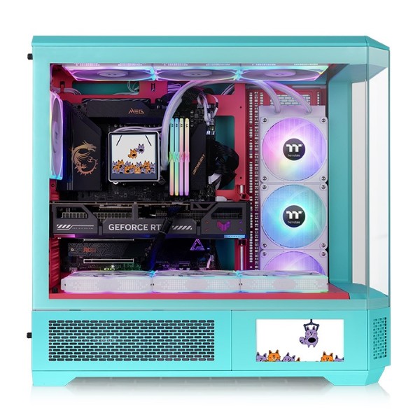 Thermaltake View 600 TG Mint Strawberry Full Tower ATX cabinet (Future Dusk)