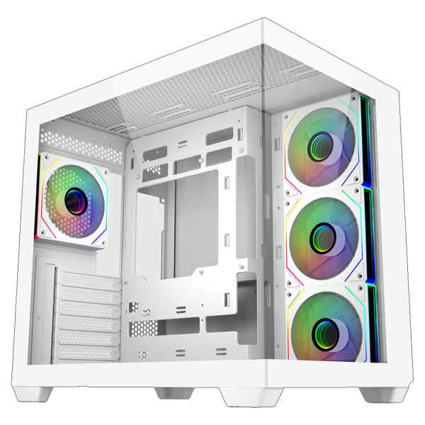 Cooler Master Elite 681 White ARGB ATX Mid Tower Cabinet White