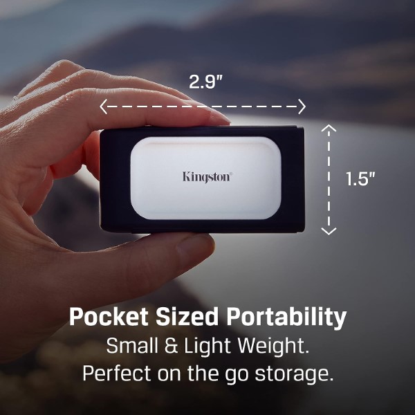 Kingston SXS2000 4TB Portable External SSD Drive With USB 3.2 Gen 2