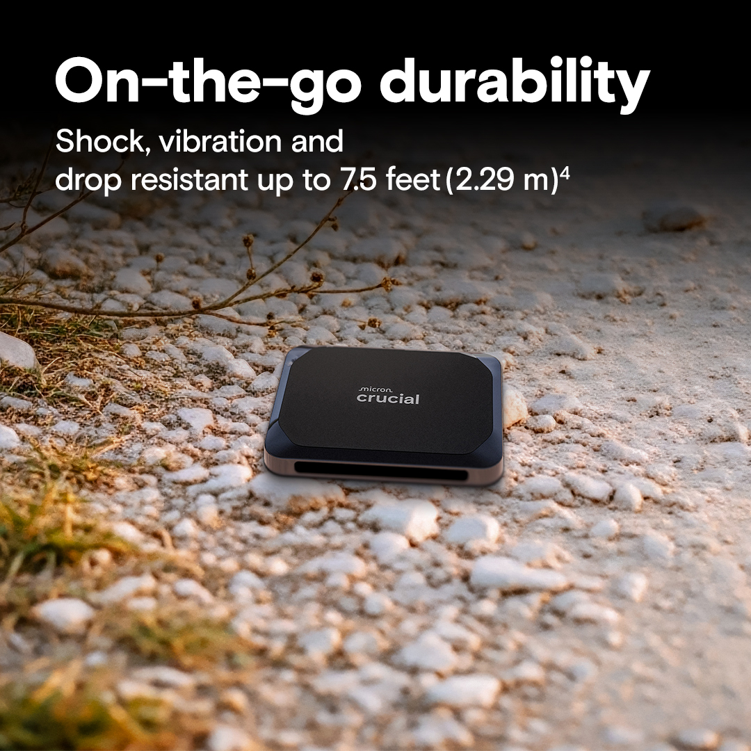 Crucial X9 1Tb Portable External SSD (Black)