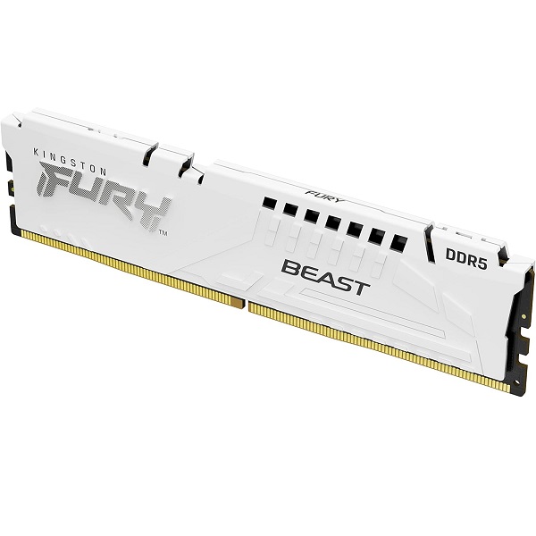 Kingston Fury Beast White 16Gb 6000Mhz (16GB X 1) DDR5 CL30 Desktop Memory With Intel XMP