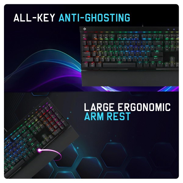 Cosmic Byte CB-GK-29 Black Eye Pro wired Mechanical Gaming keyboard (Black)