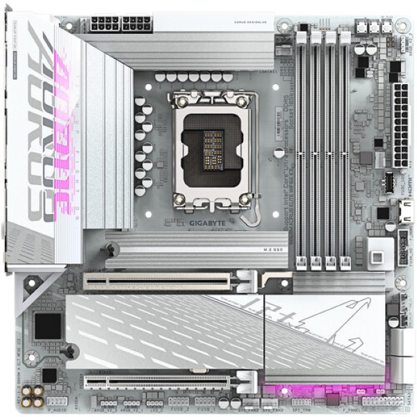 Gigabyte B860M Aorus Elite Wifi6E Ice M-Atx Ddr5 Motherboard White