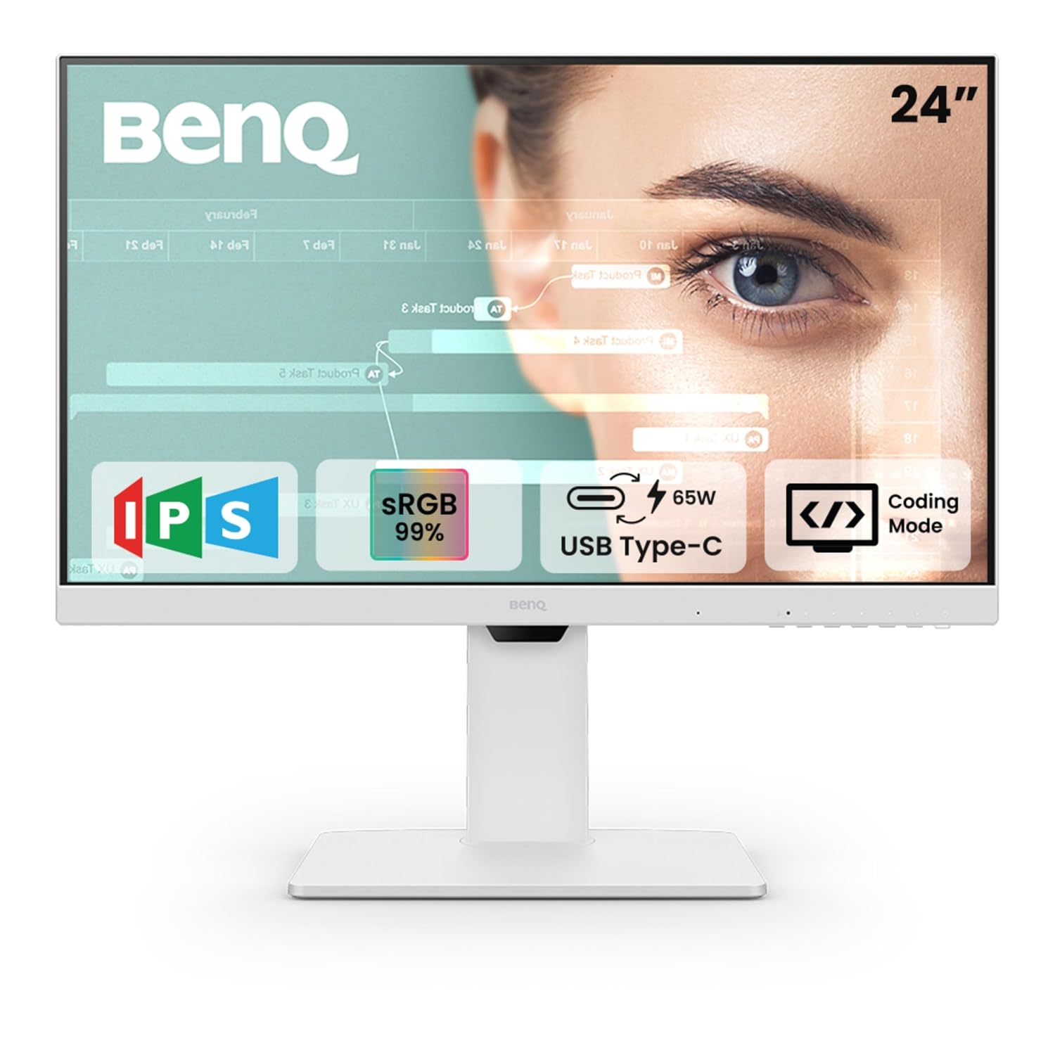 BenQ GW2486TC 24 Inch FHD 100Hz 5ms IPS Panel Monitor With Speakers