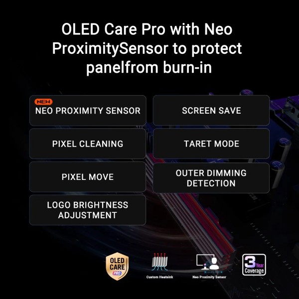 ASUS ROG Swift PG27AQWP-W 27-inch QHD (540hz)/FHD (720hz) Dual Mode OLED Gaming Monitor