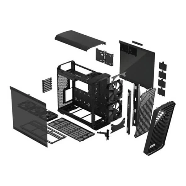 Fractal Design Torrent Black TG Light Tint Mid-Tower ATX Cabinet with Front Mesh & Side Glass Panel