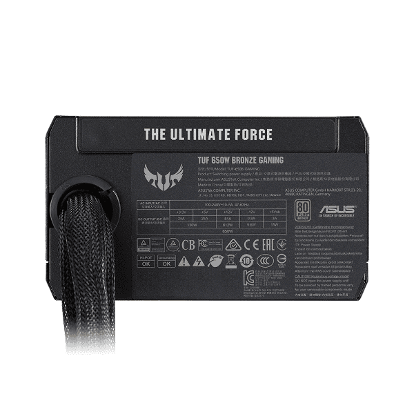 Asus Tuf Gaming 650B 80 Plus Bronze Certified 650 Watts Power Supply