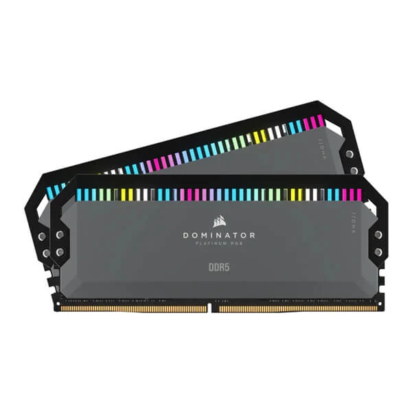 Corsair Dominator Platinum RGB 32Gb (16GB X 2) 6000Mhz DDR5 CL36 Desktop Memory (Black)