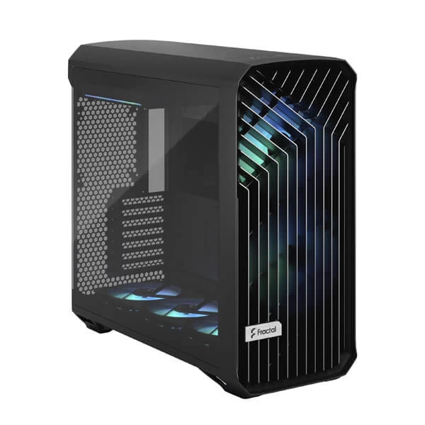 Fractal Design Torrent RGB Black TG Light Tint Mid-Tower ATX Cabinet with Front Mesh & Side Glass Panel