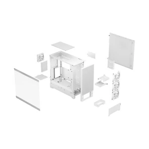 Fractal Design Pop XL Air RGB Mid-Tower ATX Cabinet with Front Mesh and Tempered Glass Side Panel (White)