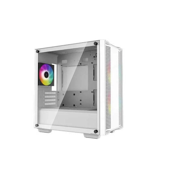 Deepcool CC360 ARGB White M-ATX Mid-Tower Cabinet with Tempered Glass side Panel