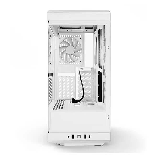 Hyte Y40 TG White Mid-Tower ATX Cabinet with PCIe 4.0 Riser (White)