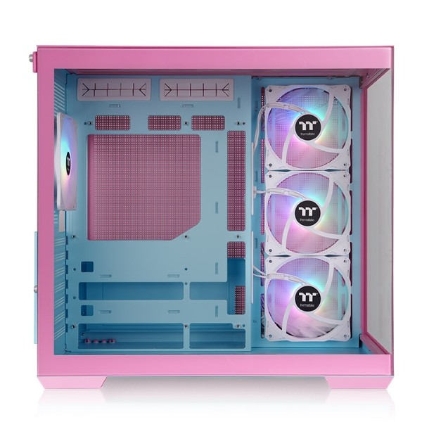 Thermaltake View 380 TG ARGB Pink Mid-Tower ATX gaming Cabinet with Tempered Glass panels (Bubble Pink)