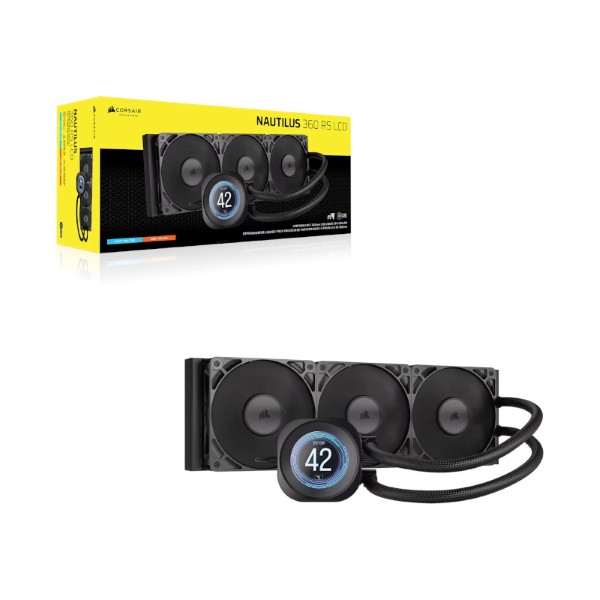 Corsair Nautilus 360 RS LCD 360mm CPU Liquid Cooler with LCD Display