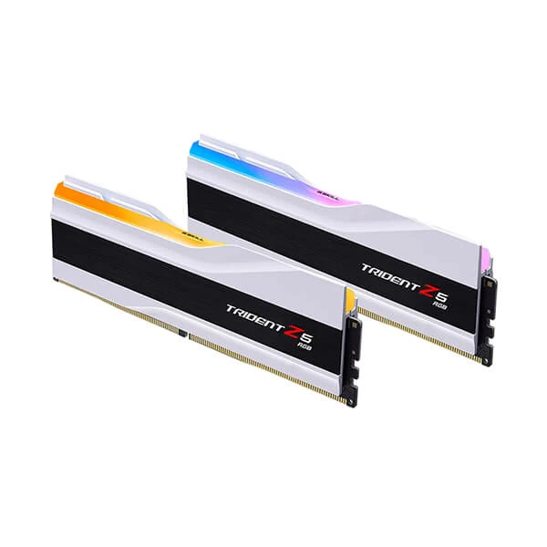 G.Skill Trident Z5 RGB White 64GB (32GB x 2) 6000MHz DDR5 CL30 Desktop Memory (White)