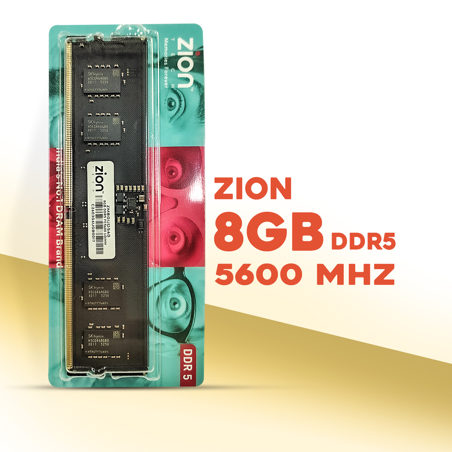 Zion 8GB DDR5 5600MHz Desktop Memory