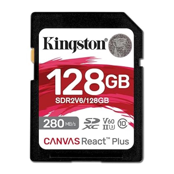 Kingston Canvas React Plus V60 128GB SD Card