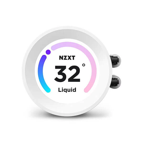 NZXT Kraken Elite 360 RGB WH 360mm All-in-One Liquid CPU Cooler with LCD Display (White)
