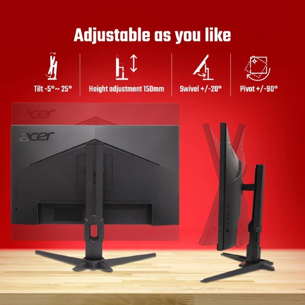 Acer Nitro XV272U F3 27-inch WQHD 300Hz 0.5ms IPS Panel Gaming Monitor