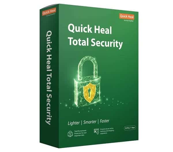 Quick Heal Total Security 10PC 1-year software.