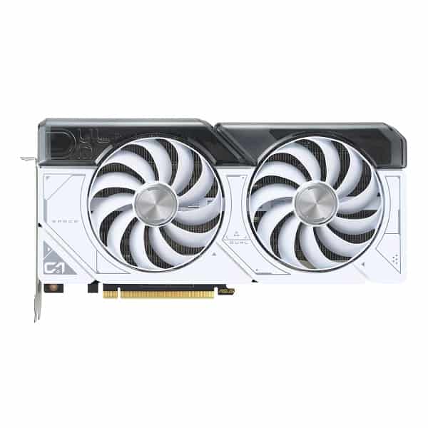 Asus Dual GeForce RTX 4070 OC WH Edition 12GB GDDR6X graphics card (white)