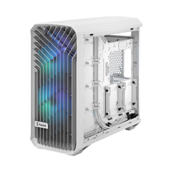 Fractal Design Torrent RGB White TG Clear Tint E-ATX Mid Tower Cabinet White